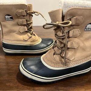 Sorel Leather Caribou Boots